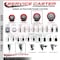 Service Caster 4'' SS Red Poly Wheel Swivel 1-1/2'' Expanding Stem Caster SCC-SSEX20S414-PPUB-RED-112 - alternate 4
